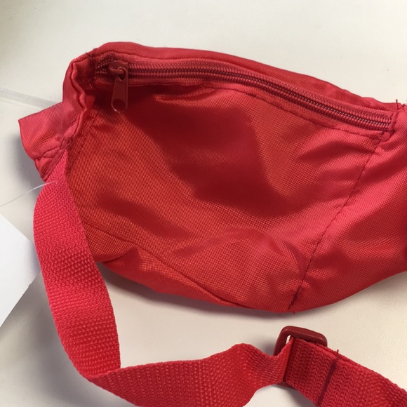 Red Fanny Pack w/ 3 zippered pouches - Picture 7 of 7